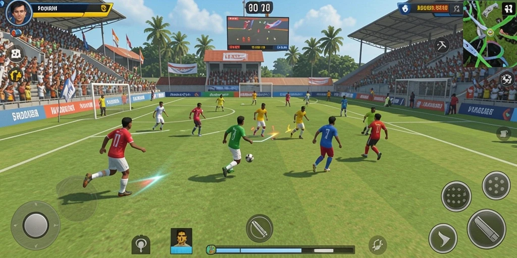 Screenshot menampilkan antarmuka permainan yang menarik.