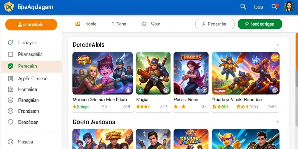 Tampilan menu utama yang sederhana dan intuitif.