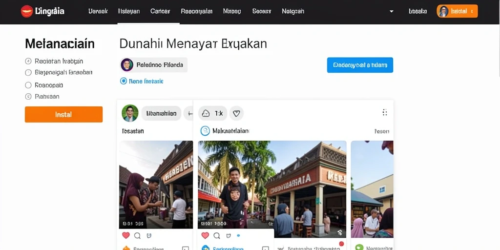 Tampilan antarmuka aplikasi yang menarik.